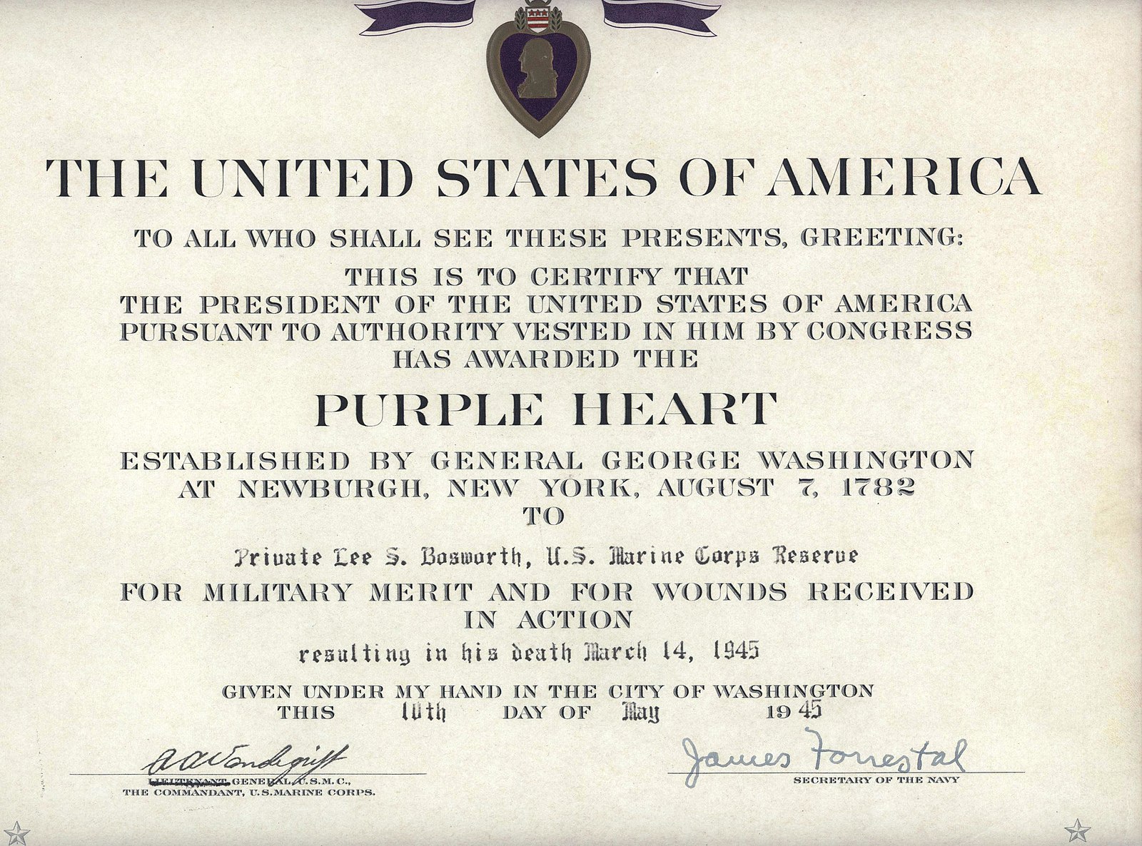 The Purple Heart: America s Oldest Decoration Still Awarded Today