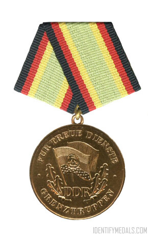 The Medal For Faithful Service in the Border Guards of the GDR - German Democratic Republic