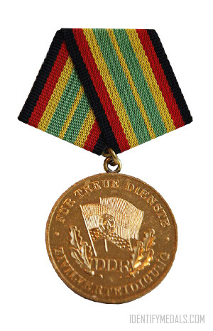 The Medal for Faithful Service in the Civil Defense of the GDR - German Democratic Republic