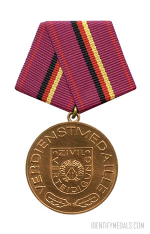 The Medal of Merit of Civil Defense - German Democratic Republic