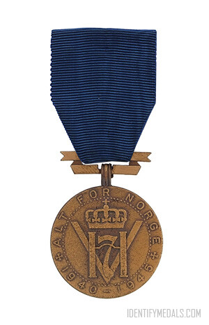 The King Haakon VII Freedom Medal - Norwegian Medals