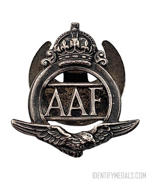 The RAF Auxiliary Air Force Badge